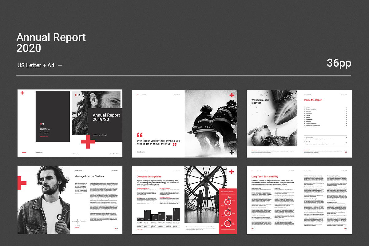 Annual Reports, a Brochure Template by BOXKAYU (Photo 15 of 17)