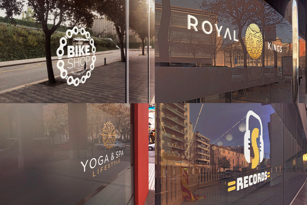 Glass Logo Mockups Bundle x25, a Mockup by SmartDesigns (Photo 6 of 8)