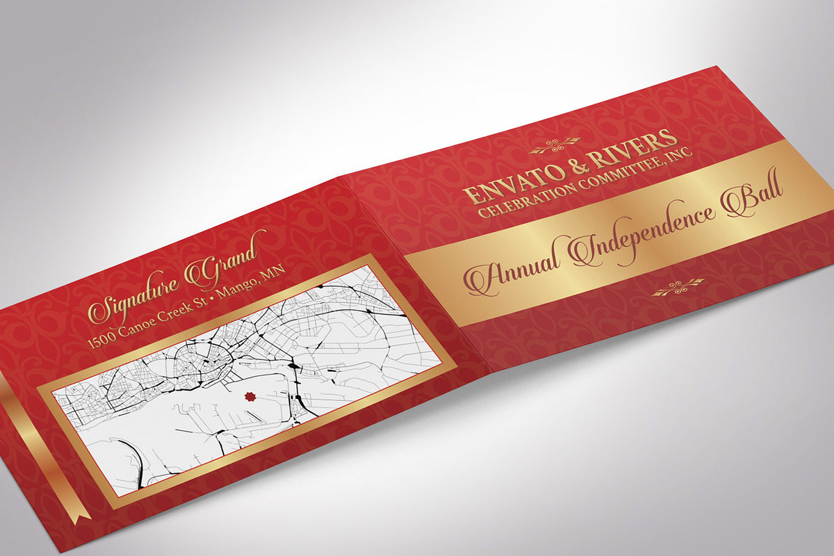 Folded Banquet Ticket Word, a Card Template by Godserv Designs (Photo 4 of 10)