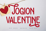 Jogion Valentine - Romantic Font, a Sans Serif Font by Iqsiart Studio (Thumbnail 1 of 6)