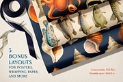 60 Vintage Marine Creatures, an Illustration by The Object Atlas (Thumbnail 4 of 8)
