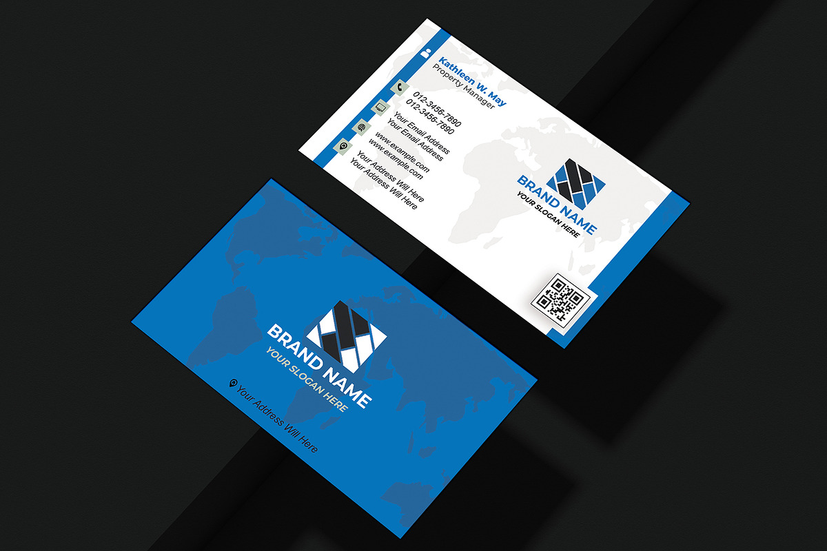 Editable Visiting Card PSD preview 4