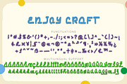Enjoy Craft, a Script Font by Yoga Letter (Thumbnail 7 of 7)