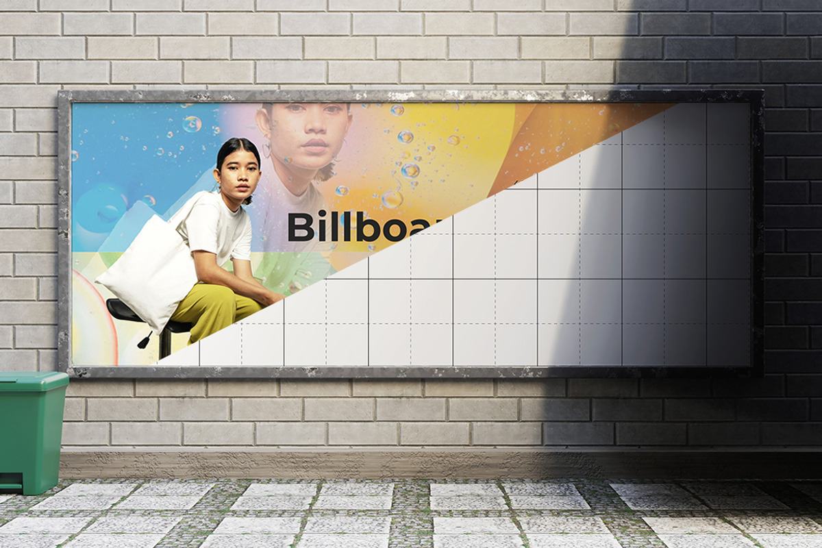 Advertising Billboard Mockup, an Advertising Mockup by Artlogs x Modaldesain (Photo 2 of 3)
