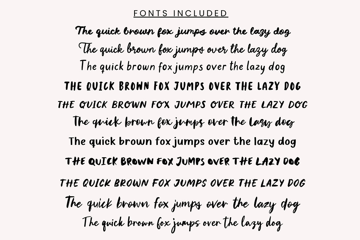 Brush Fonts Bundle, a Handwritten Font by Sofia Skoog (Photo 2 of 15)
