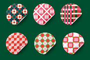 200 Christmas Grid Patterns, a Pattern Graphic by Pattern Whimsy (Thumbnail 7 of 10)