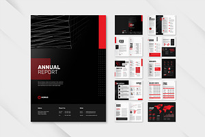 Annual Report Company Dark Light