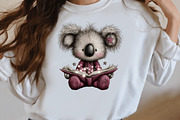 Whimsical Halloween Koala Clipart, a Seasonal Illustration by Designworld (Thumbnail 7 of 8)