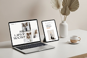 Aesthetic Dual Device Mockup, a Mac Mockup by Julia Anderi - Studio (Thumbnail 1 of 3)