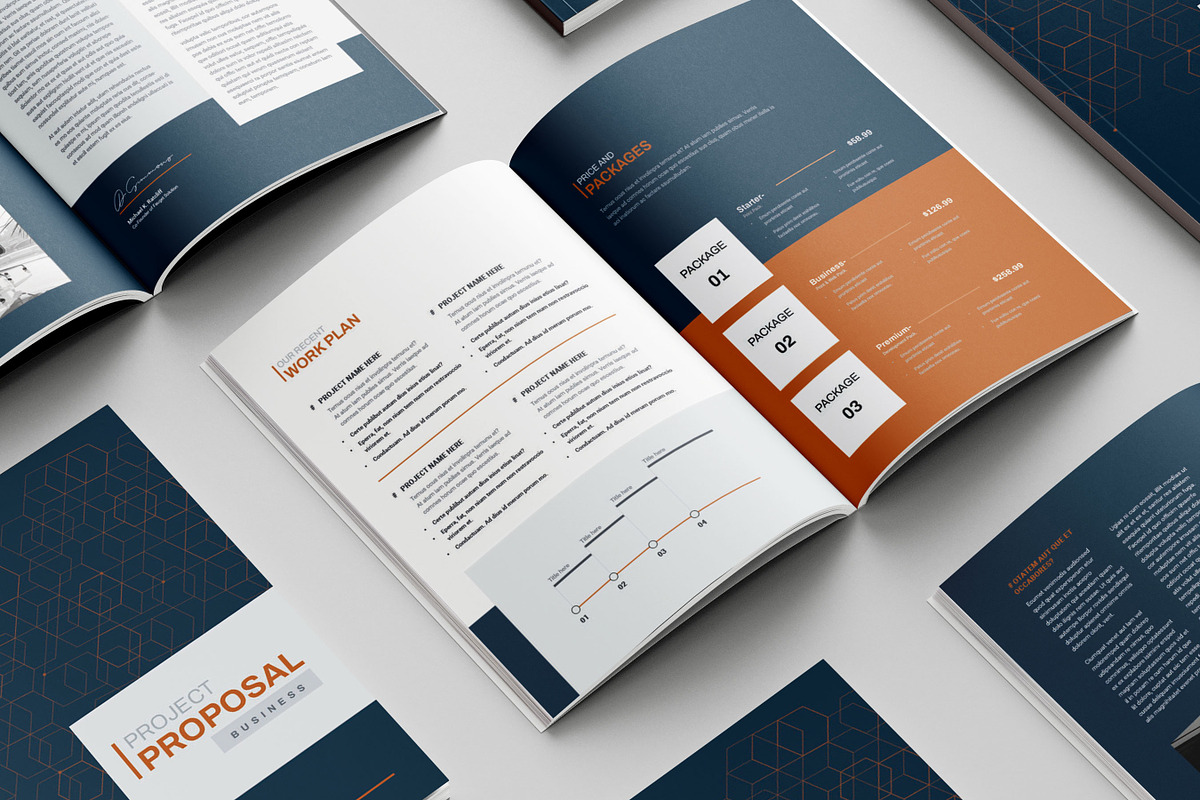 Business Proposal Template, Brochure, a Brochure Template by Niofix (Photo 4 of 6)