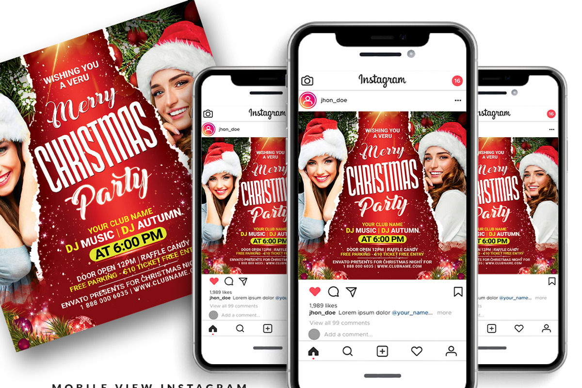 Christmas Flyer, a Flyer Template by AfzaalGraphics (Photo 2 of 2)