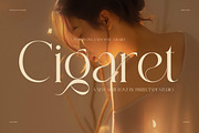 Cigaret Elegant Fashion Serif Font, a Serif Font by Perfectype (Thumbnail 1 of 8)