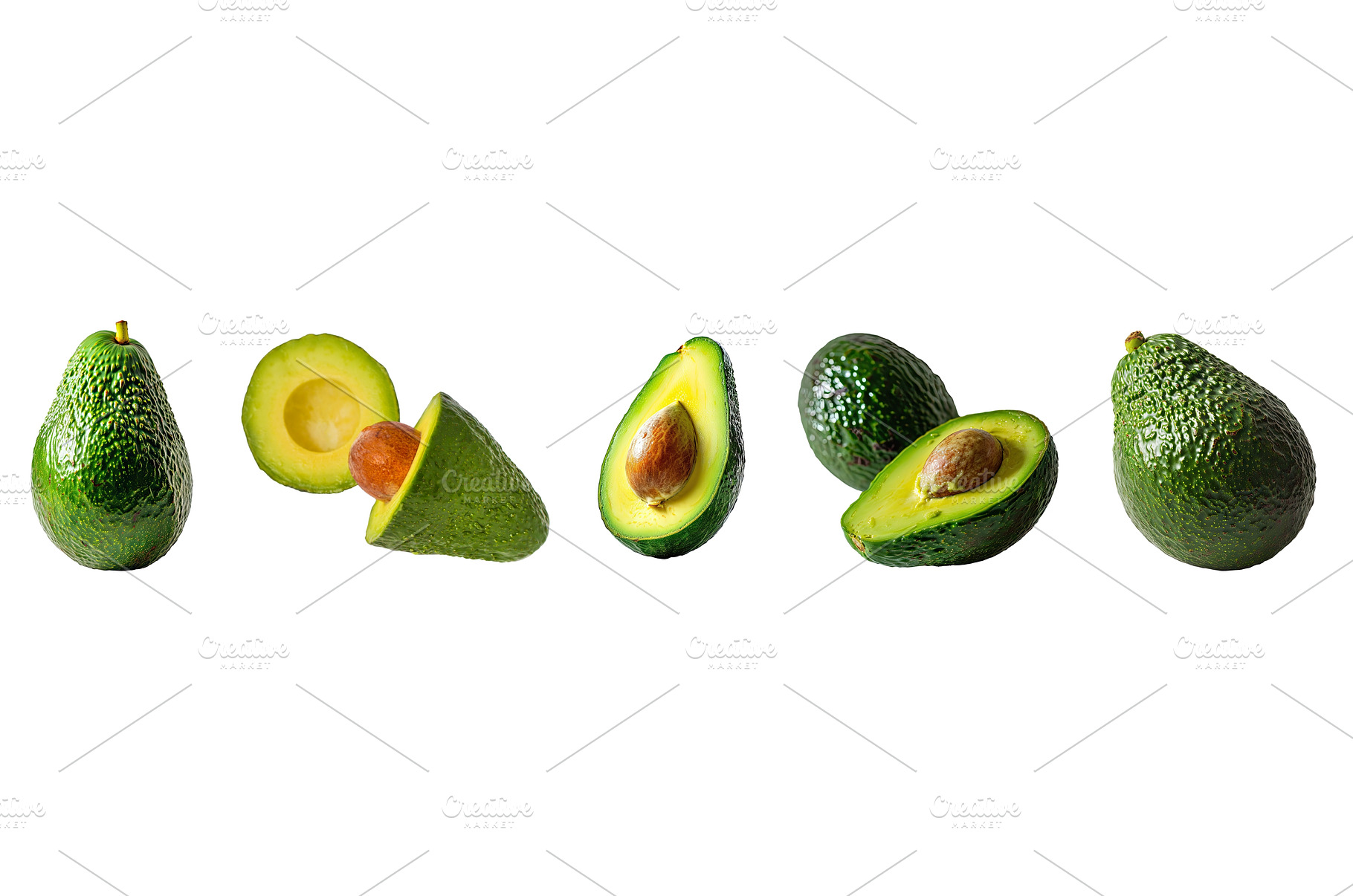 A collection of fresh avocados, a Food & Drink Photo by piter.goskov