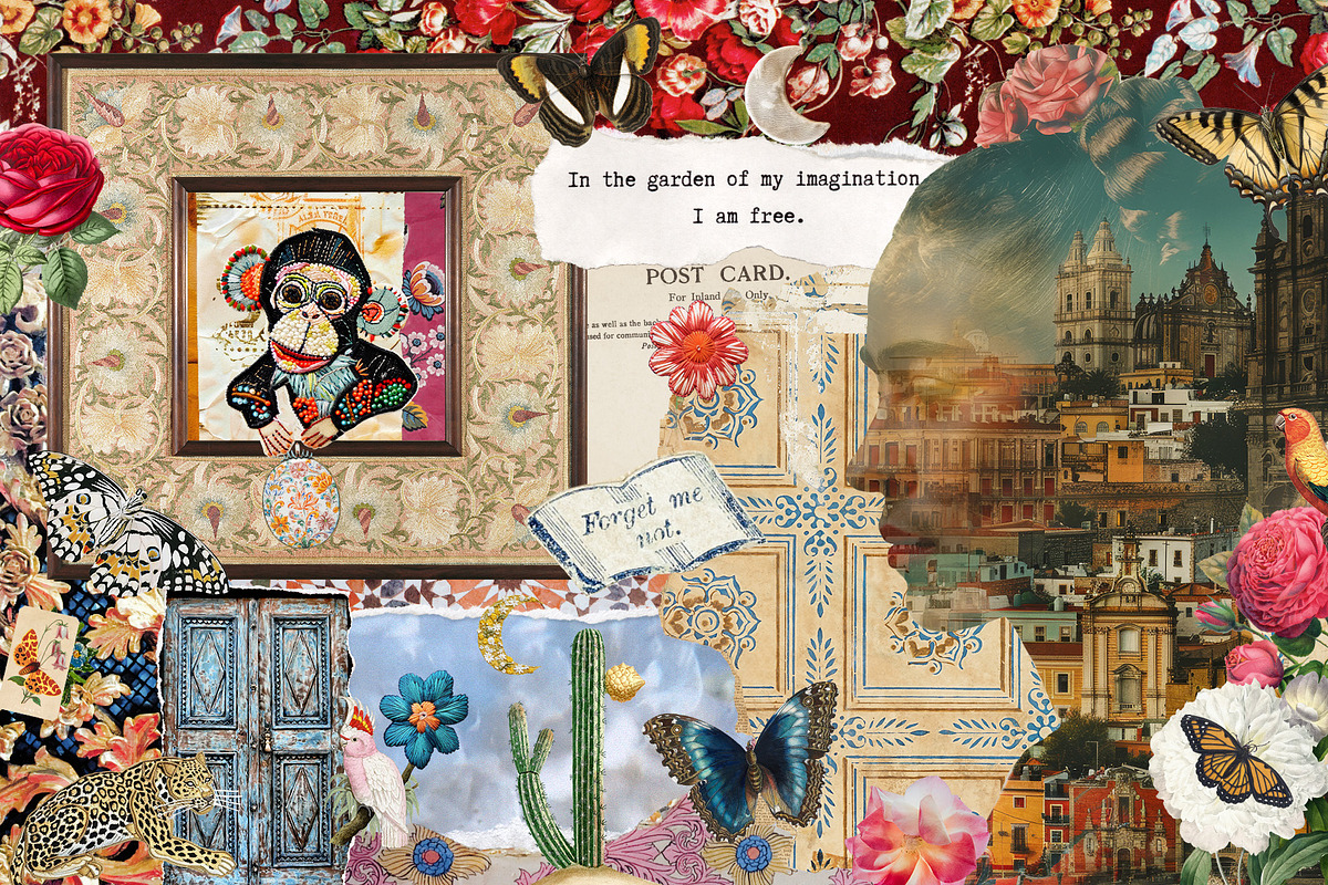 Viva la Vida: Collage Creator Pack, an Object Graphic by lerinartstudio (Photo 2 of 8)