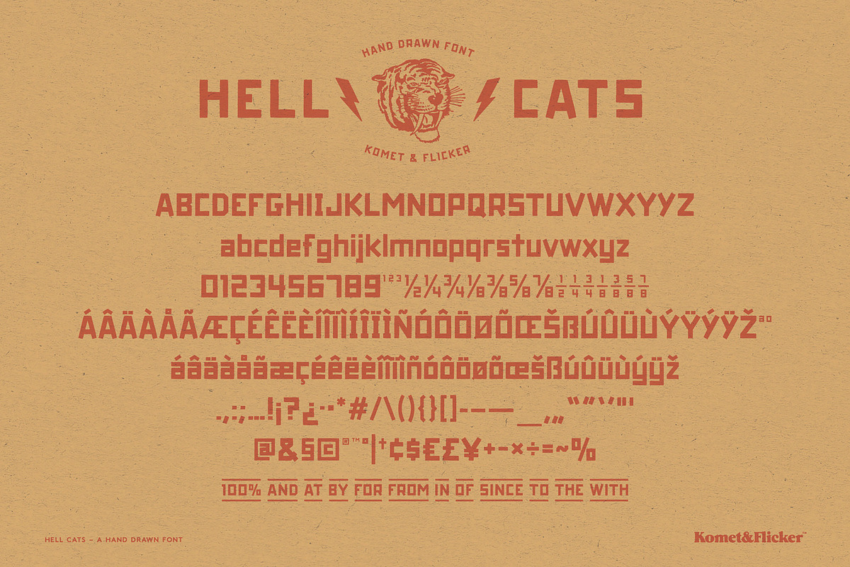 HELL CATS, a Sans Serif Font by Komet & Flicker (Photo 13 of 13)