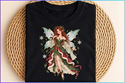 Magical Christmas Fairy Clipart PNG, a Seasonal Illustration by Ink Gallery (Thumbnail 11 of 13)