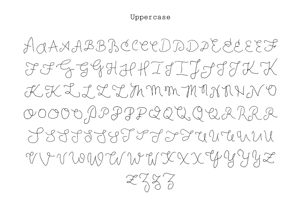 Broken Ballpoint | Handwriting Font, a Font by Off The Rack © (Photo 3 of 5)