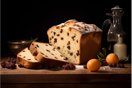 Panettone bakery food fresh food, a Food & Drink Photo by Ylivdesign