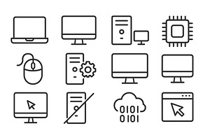 Digital technology elements, a Technology Illustration by ZinetroN