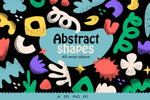 Abstract Organic Shapes Bundle, a Decorative Illustration by vik.stock