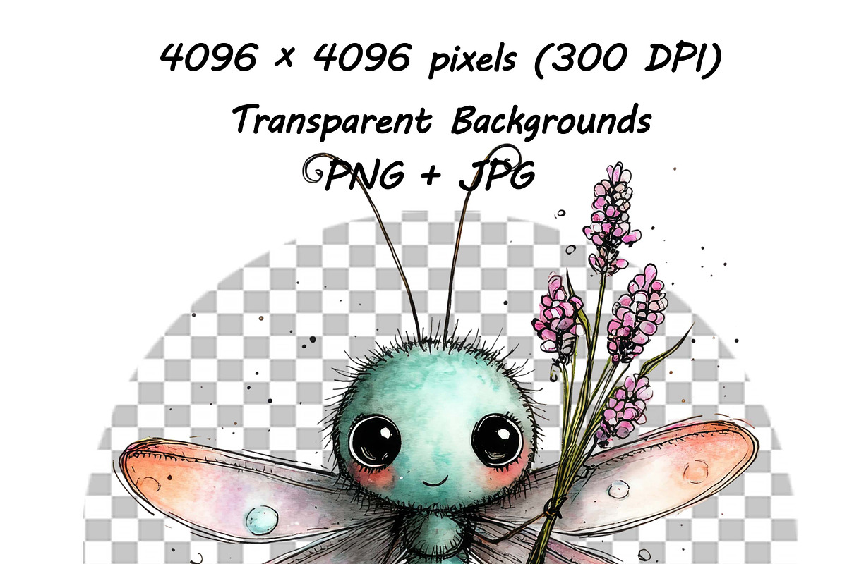 Whimsical Butterfly Clipart Set, an Animal Illustration by one-touch (Photo 7 of 20)