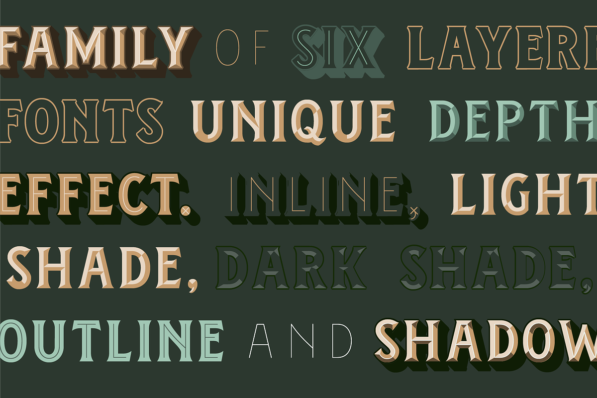 Chivels - Chiseled Vintage 3D Type preview 3