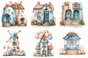 Whimsical Easter House Clipart, an Illustration by Black Bird Studio (Thumbnail 5 of 6)