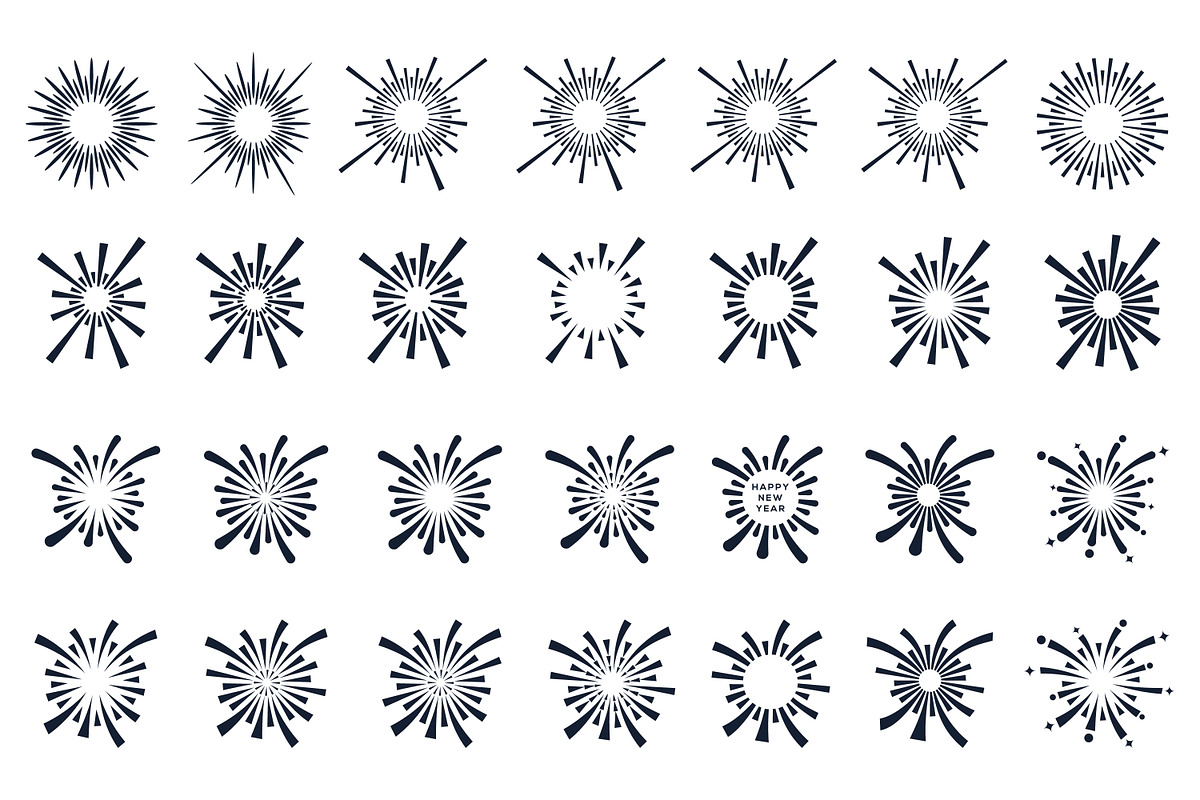 fireworks explosion design vector, a Branding & Logo Template by BARONSTD (Photo 2 of 3)