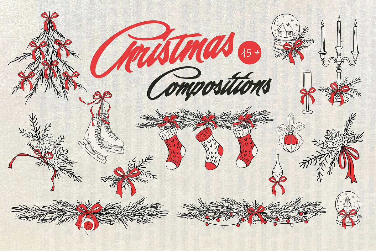 Hand-Drawn Christmas Collection, an Object Graphic by Iryna Danyliuk (Photo 6 of 14)