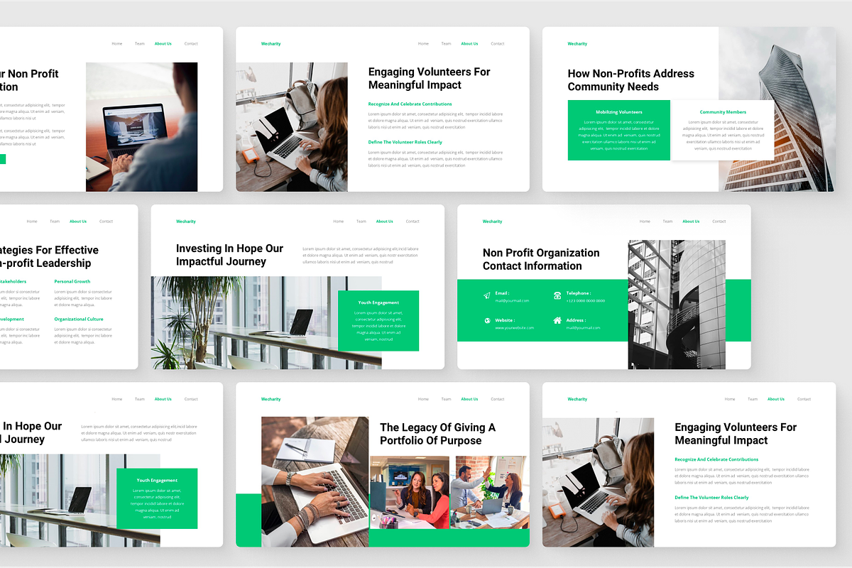 Non Profit Organization Keynote, a Presentation Template by SquidPixey (Photo 5 of 6)