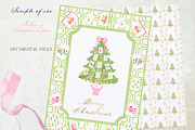 Mahjong Christmas Tree Pink, a Graphic by LABFcreations (Thumbnail 2 of 4)