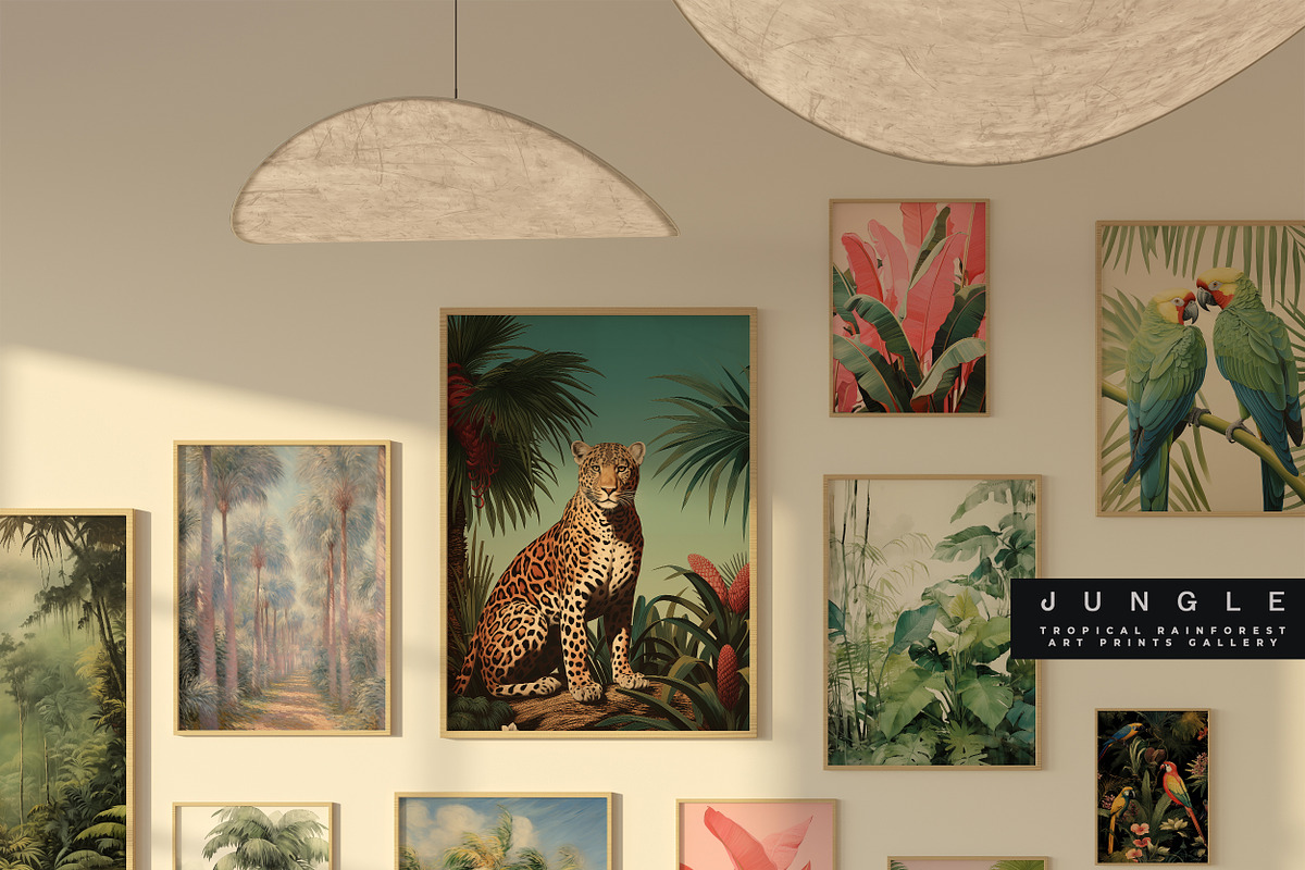 TROPICAL JUNGLE PRINTS GALLERY, a Background Graphic by Lana Elanor (Photo 10 of 10)