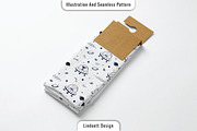 Cute pattern with space and animal, a Pattern Graphic by lindoet23 (Thumbnail 3 of 4)