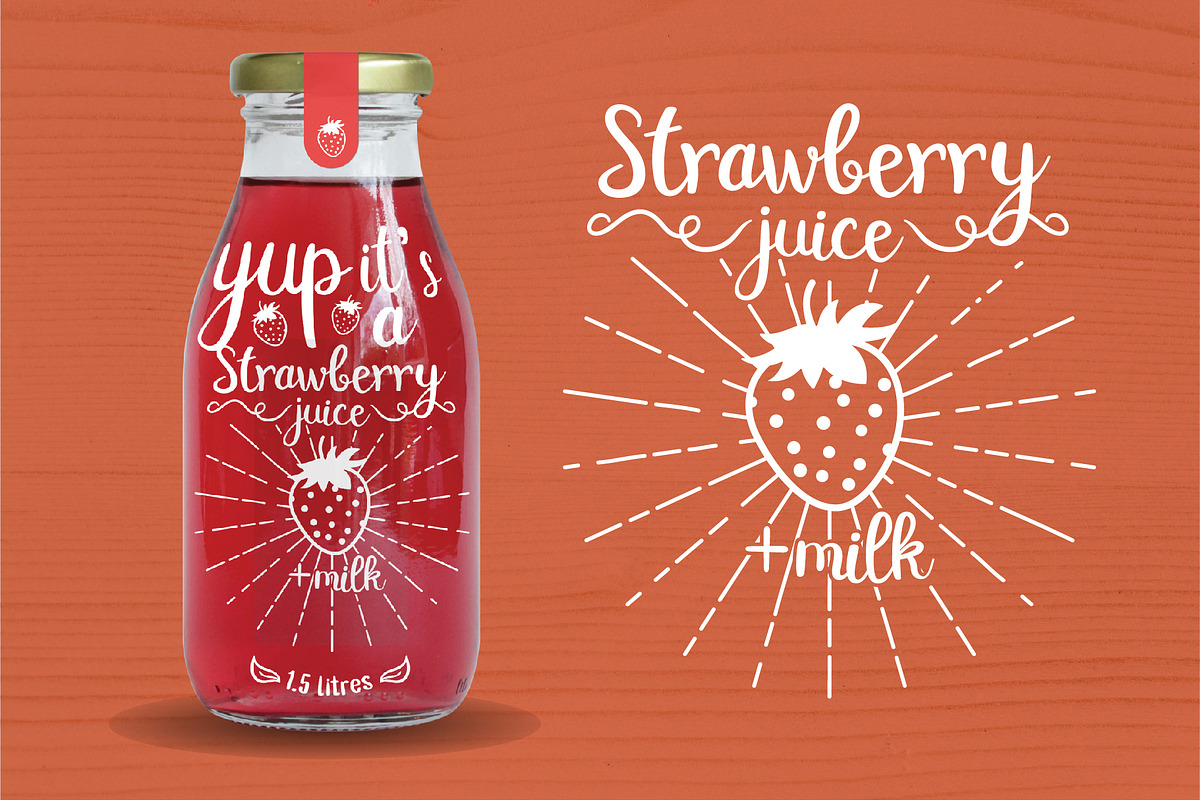 Double smoothie font duo & family preview 6