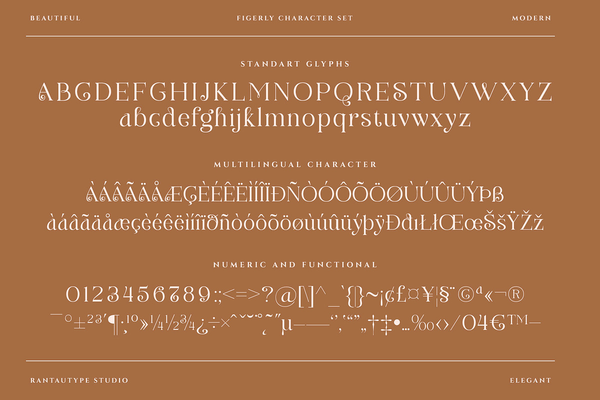 Figerly Modern Serif Font, a Serif Font by RantautypeStudio (Photo 14 of 15)