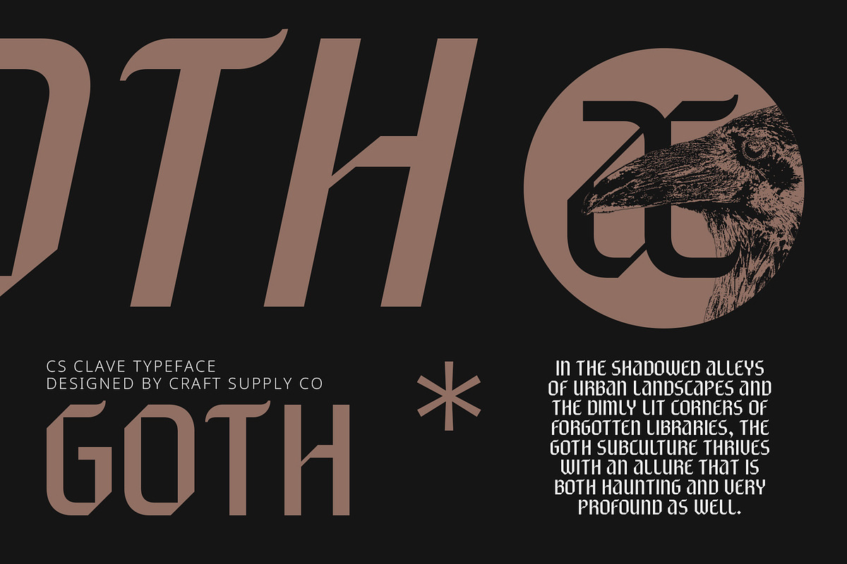 CS Clave – Gothic Font, a Sans Serif Font by Craft Supply Co. (Photo 5 of 8)