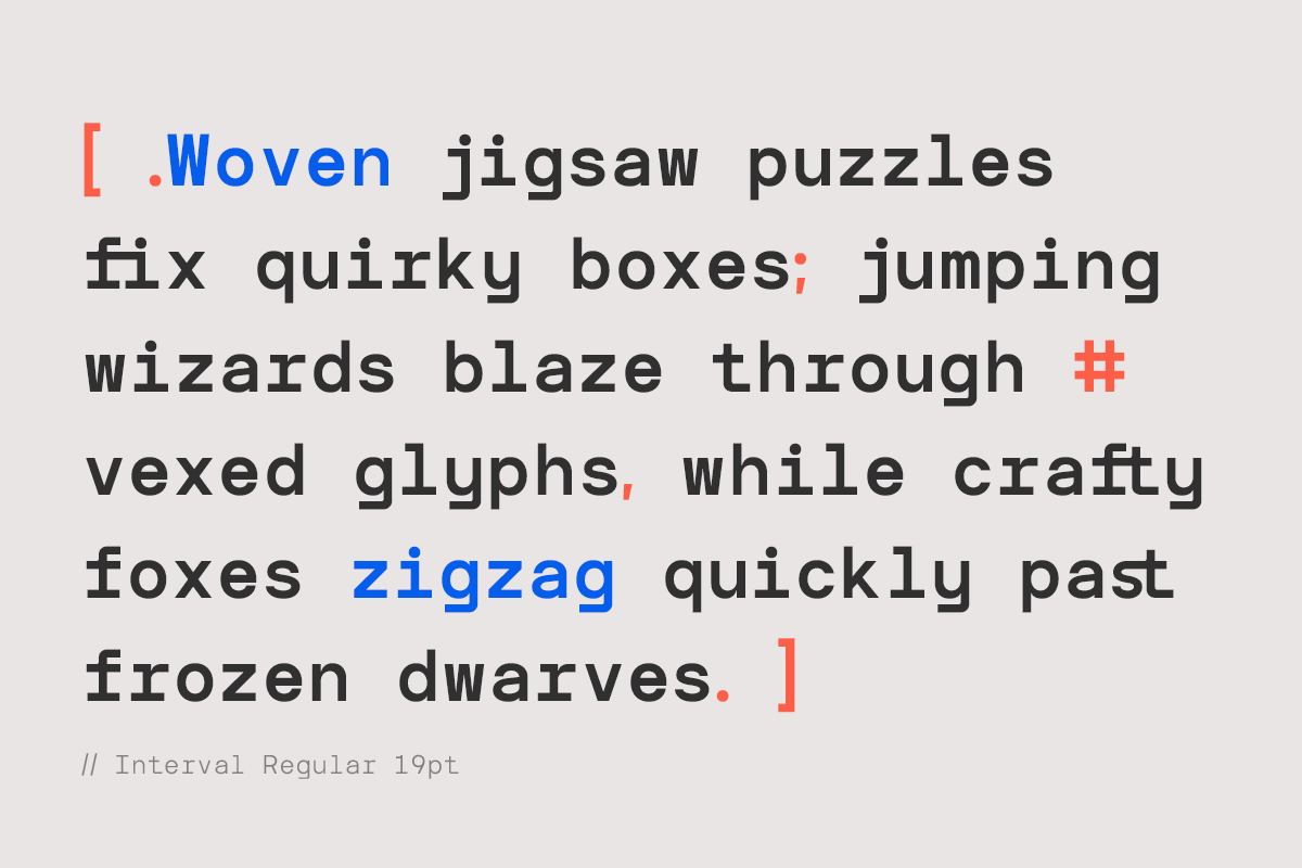 TRT Interval Mono Font, a Sans Serif Font by truetype (Photo 9 of 15)