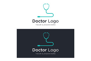 Doctor Stethoscope Logo Template