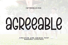 Agreeable | Script Font