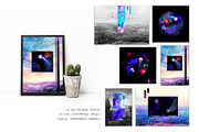 Jellyfish in the Galaxy Abstract set, a Texture Illustration by white angel arts (Thumbnail 5 of 16)