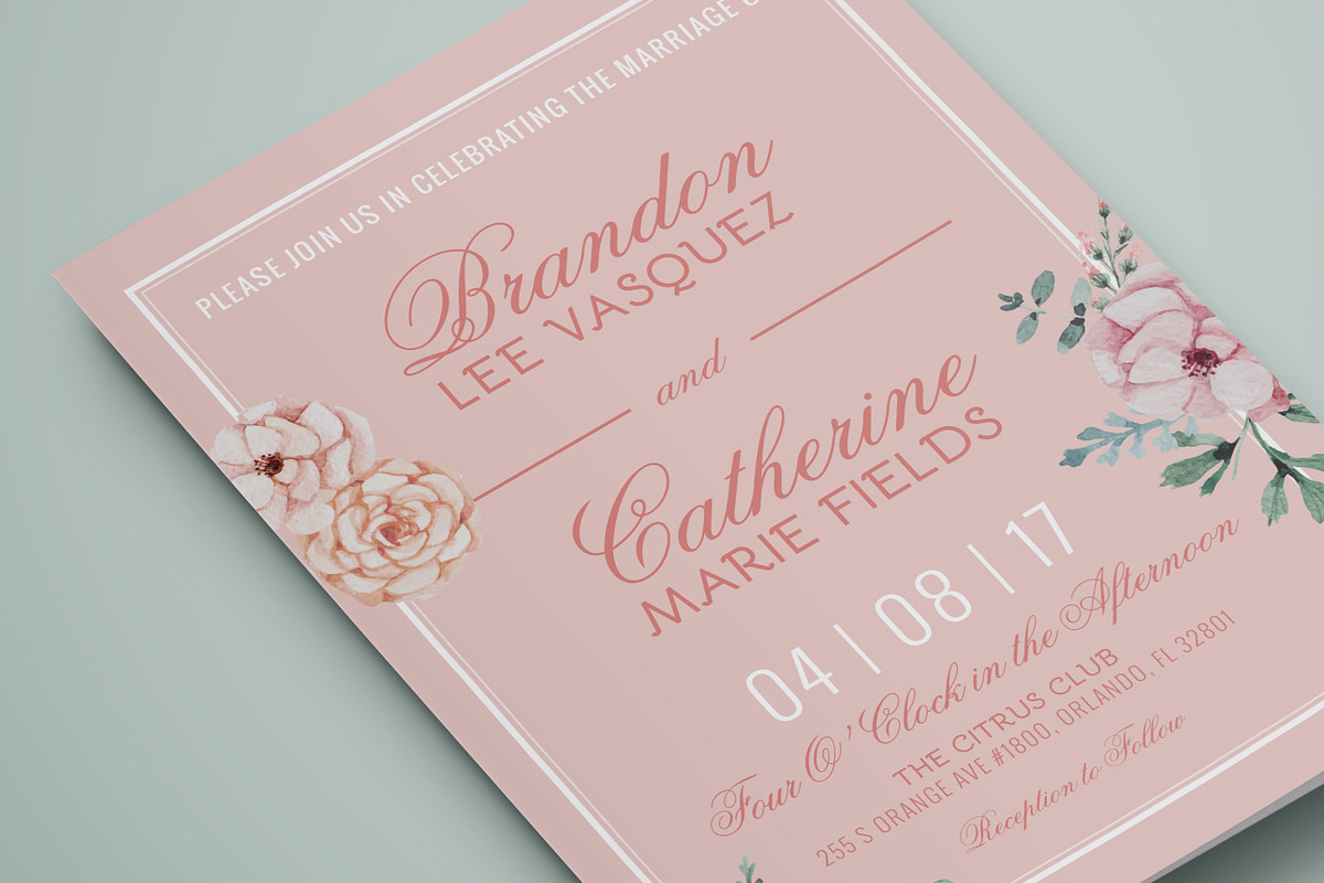 Vintage Floral Wedding Suite, an Invitation Template by Say Yes to the Press (Photo 2 of 2)