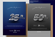 Sets of silver anniversary logo, a Card Template by OtpirusGraphic (Thumbnail 4 of 5)