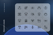 Diamonds & Jewels Icon, an Outline Icon by Nathaya Studio (Thumbnail 2 of 2)