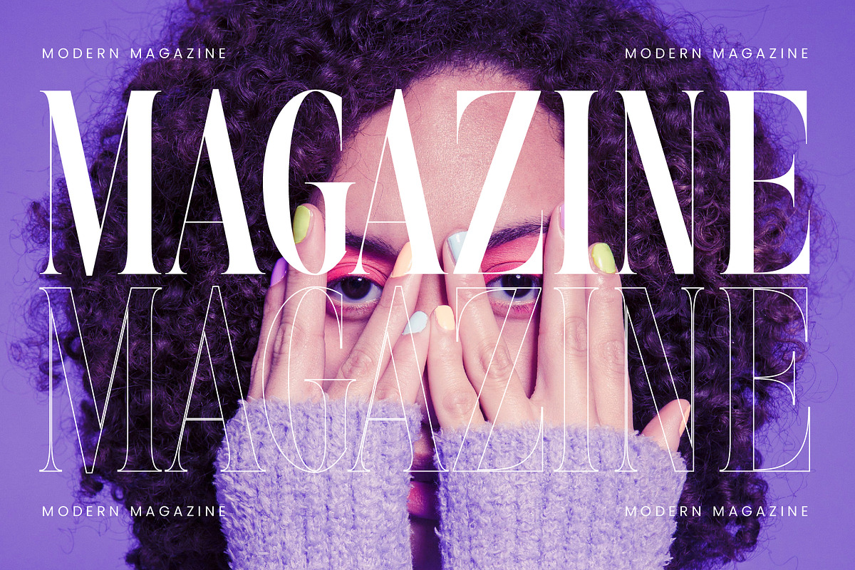 Magrefin Modern Display Font, a Serif Font by Letterena Studios (Photo 3 of 15)