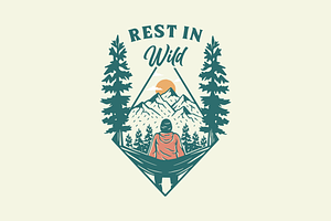 Rest in Wild, a Person Illustration by Mangustudio