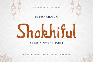 Shokhiful - Arabic Style Font