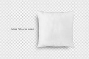 Isolated squaer cushion mockup, a Product Mockup by Dorado Stock (Thumbnail 5 of 7)