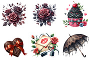 Dark Coquette Clipart, an Illustration by DreamArtGraphic (Thumbnail 3 of 5)