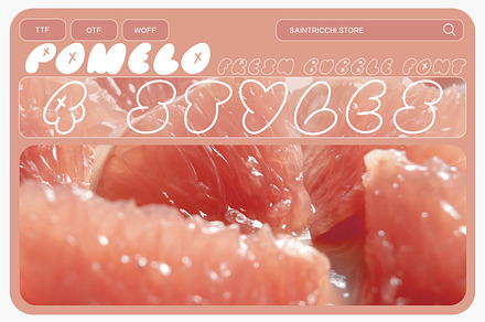 Pomelo - Y2K Font, a Font by saintricchi