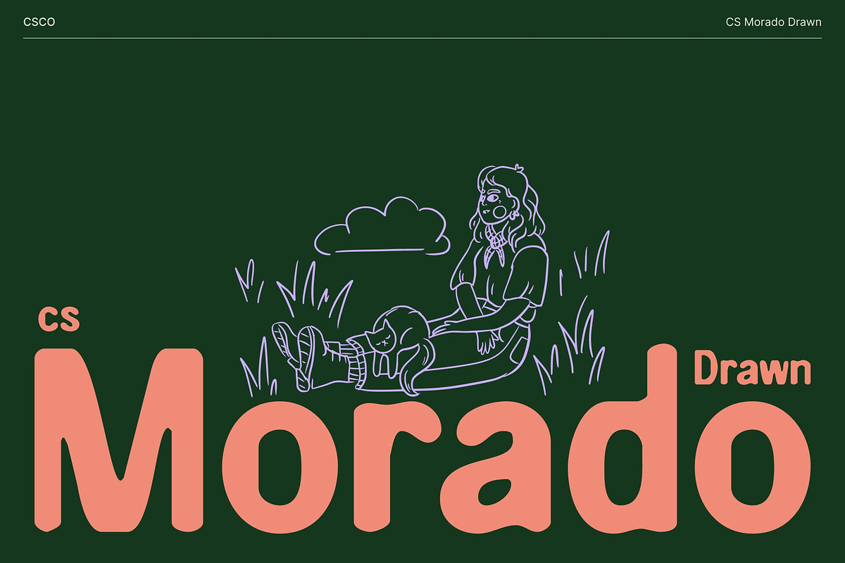CS Morado Drawn, a Sans Serif Font by Craft Supply Co. (Photo 1 of 8)